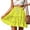Yellow, variant on Uscallm Women's Plus Size Tie Ruffle Polka Dot Boho Mini Skirt Summer Casual Holiday Beach Party High Waist Flowy A Line Vacation Skirts, Blue M