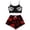 Red&1080, variant on BOOMNY Halloween Pajamas Women Spooky Skeleton Graphic Sleeveless Tops Shorts Pjs Sets Lightweight Hallowmas Loungewear Nightwear