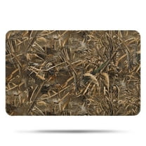 Grassland Camo Brown Plants Pattern Bathroom Rugs Mat,Non Slip Microfiber Bathroom Rug,Rubber Backing,Soft Bathroom Mats for Bathroom Floor,Tub and Shower,17x27in(43x68cm)