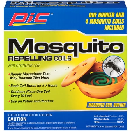 PIC® Mosquito Repelling Burner & Coils 5 pc Box