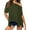Army Green, variant on Off The Shoulder Tops for Women Summer Short Sleeve Asymmetrical Oversized Tee Shirts Casual Spring Clothes