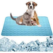 Dog Cooling Mat Large Cooling Pad Summer Pet Bed for Dogs Cats Kennel Pad Breathable Pet Self Cooling Blanket Dog Crate Sleep Mat Machine Washable