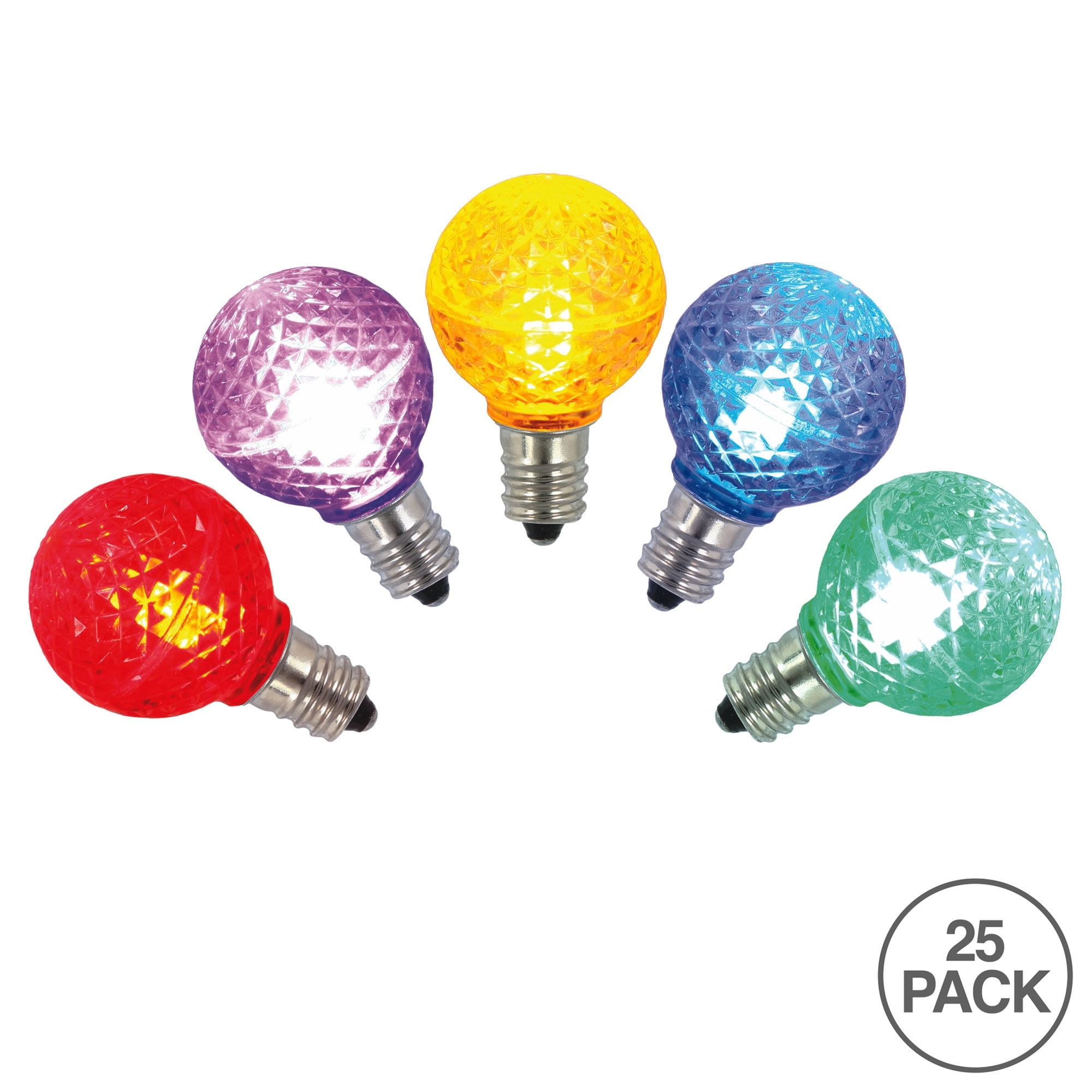 Vickerman G30 LED Multicolored Replacement Bulb, package of 25