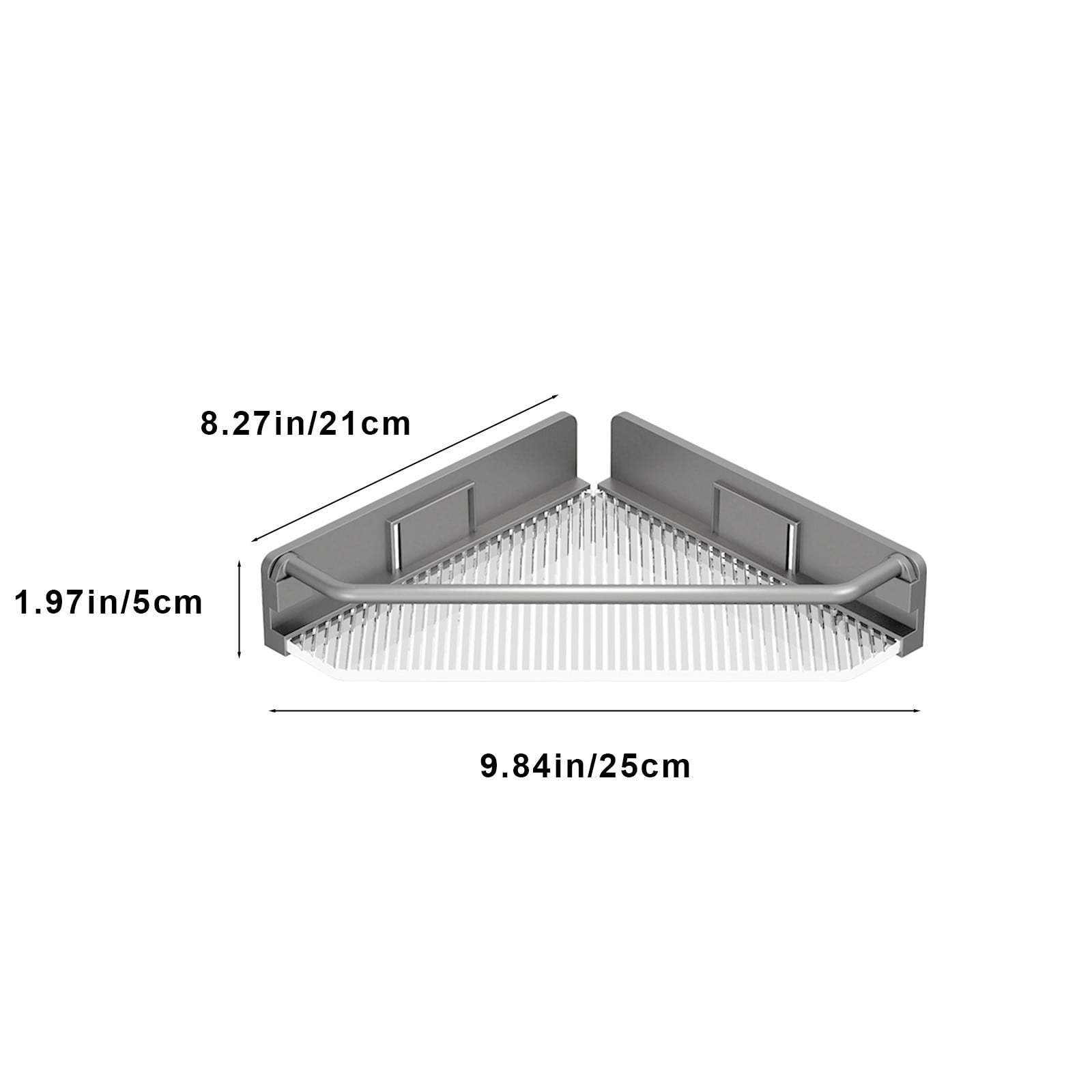 Specollect Clearance 3Pcs Corner Bathroom Organizer Countertop, Plastic Bathroom Counter Organizer, Vanity Tray Sink Shelf with Hooks, for Makeup Storage