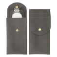 thumbnail image 1 of Uxcell 4 Pcs Bolsa de Reloj de Terciopelo, Funda de Viaje para Reloj Portátil, Bolsa de Almacenamiento Suave con Botón a Presión y Almohadilla Interior para Regalos de Hombres y Mujeres, Gris Oscuro, 1 of 6