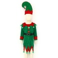 thumbnail image 4 of Miutii Kids Christmas Santa Helper Elf Deluxe Set Xmas Party Stage Performance Outfits Green B 11-12, 4 of 7