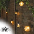 thumbnail image 1 of Bombillas LED Laklulu de 4 m, luces de hadas, funciona con pilas, luz blanca cálida, para interiores y exteriores, impermeables, para exteriores, para jardín, fiestas, decoración, bombillas, 1 of 5