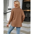 thumbnail image 3 of SIEANE Womens Cardigan Sweater Long Sleeve Shacket Jacket Button Down Boyfriend Shirt Coats,XL, 3 of 5