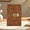 Brown, variant on Password Notebook A5, Vintage Lockable Journal with Combination Lock, Thick PU Leather Diary for Students, Business Notepad with Pen Loop & Bookmark (8.66x5.91in)