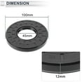 thumbnail image 6 of Unique Bargains Universal Oil Seal TC Double Lip w Steel Spring Seal Ring Rotary Shaft Seal 45x100x12mm High Pressure Nitrile Rubber Black 5 Pcs, 6 of 7