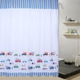 thumbnail image 3 of Cortina De Poliéster Impermeable A Prueba De Moho, Cortina De Baño, Accesorio De Baño Para Ducha Para Baño Con Ganchos, 3 of 7