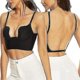 thumbnail image 1 of Sujetador con espalda baja para mujer, sujetador sin espalda con escote en forma de U profundo y levantamiento de alambre, adecuado para todos los estilos, 1 of 4