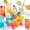 Square, variant on 24 Pcs Reusable Ice Cubes, Colorful Plastic Ice Cubes, Refreezable Ice Cubes, Non-Diluting Square Cubes, Washable Quick Frozen Ice Cubes for Drinks Cocktail Whiskey Coffee, BPA Free