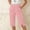 *Pink, variant on ClodeEU Women's Elastic Waist Capri Pants, Casual Loose Fit Cropped Trousers with Pockets for Summer Black,Women's Plus L