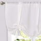 thumbnail image 1 of Cortinas de visillo Jinchan estilo rústico de lino para decoración de casa de campo, 45 cm, color blanco, 1 of 8