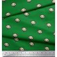 thumbnail image 3 of Soimoi Green Cotton Voile Fabric Tribal Cat Face Fabric Prints By Yard 56 Inch Wide, 3 of 3