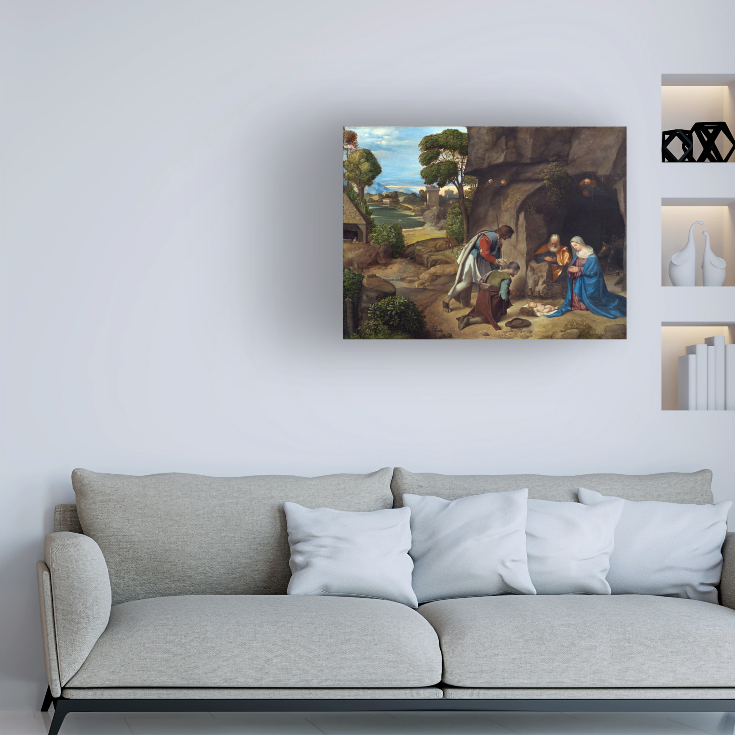 Giorgione 'The Adoration Of The Shepherds' Canvas Art