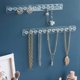 thumbnail image 5 of 2Pcs Acrylic Necklace Hanger Holder Wall Mounted Jewelry Organizer with 12 Gems Shape Hooks for Brac, 5 of 5