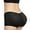 Black, variant on Low-Rise Lift the Hip Back Butt Booster Padded Panties - Removable foam pads-M-Beige