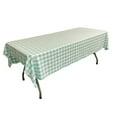 thumbnail image 1 of Nappe Rectangulaire à Carreaux en Vichy de Polyester Ttcheck60x90-mintk44&44; Blanc & Menthe - 60 x 90 Po., 1 of 1