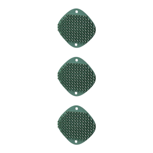Cepillo de limpieza Bearachild Baño Lavavajillas Palma Silicona Fregadero Lavabo Hogar Baño Exfoliante Almohadilla de cepillado Verde