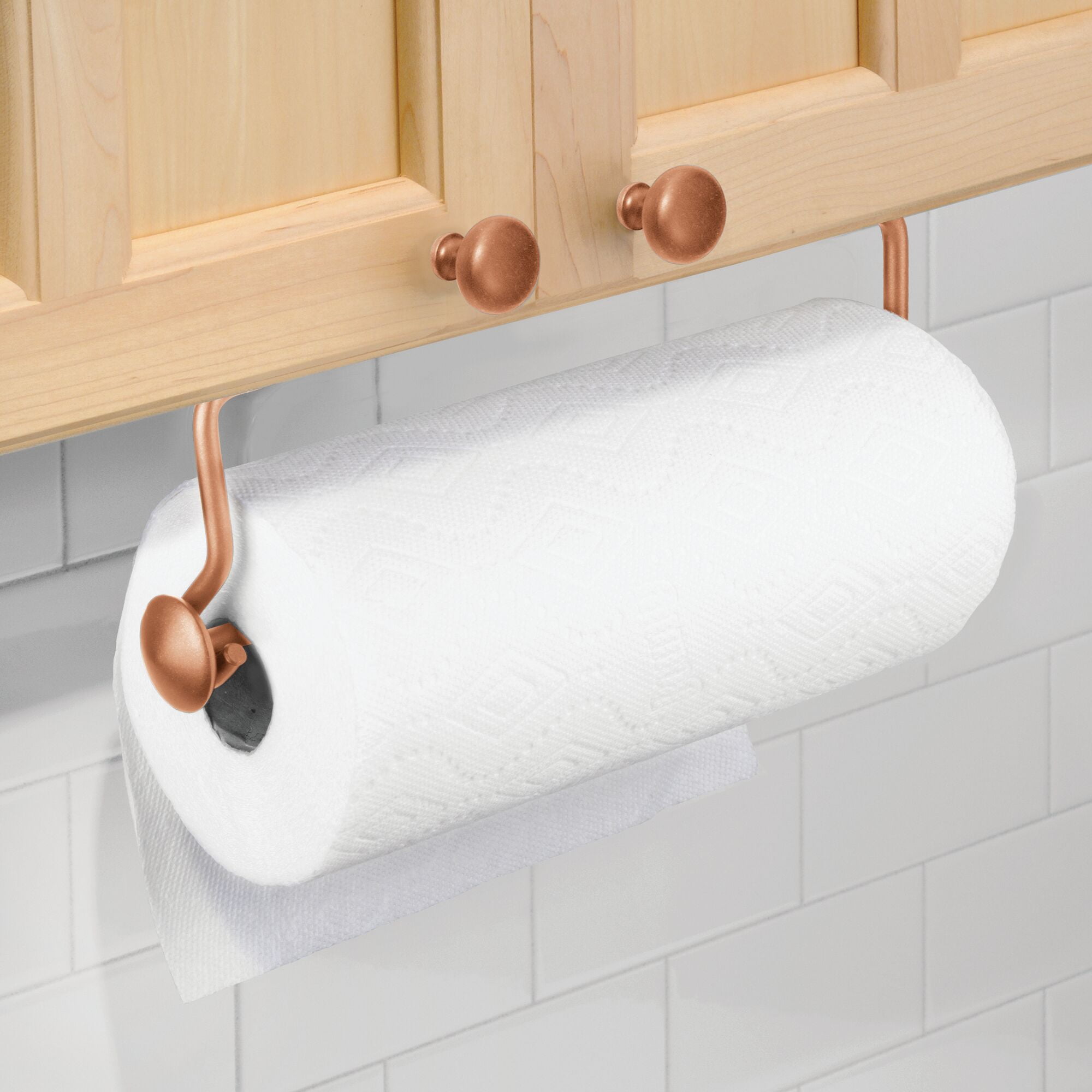 Stylish and Convenient Paper Towel Holder - Under Cabinet or Wall