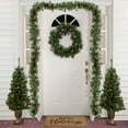 thumbnail image 2 of Northlight Pre-Lit Battery Operated Frosted Verona Berry Pine Artificial Christmas Set - 5-Piece -, 2 of 8
