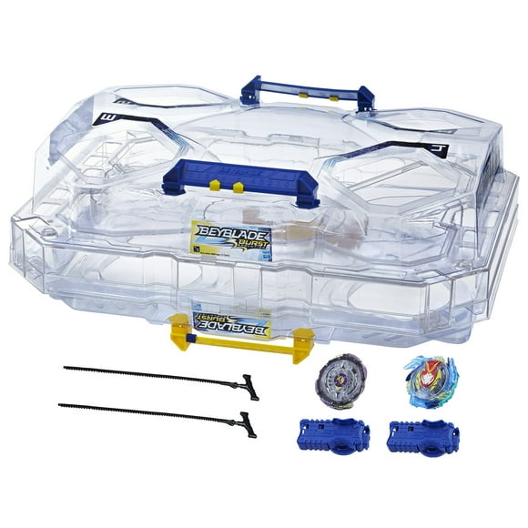 Beyblade Burst Evolution Switchstrike Tour de Combat-Inclut Stade de Combat à 2 Niveaux, Toupies de Combat et Lanceurs-Âge 8+, Multicolore