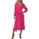 thumbnail image 3 of Vestidos de primavera para las mujeres 2024 vestido boho casual color sólido manga media gran swing vestido de cintura alta vestidos de novia de verano, 3 of 5