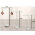 thumbnail image 4 of ziyahi 3x Iron T Bar Earring Necklace Jewelry Display Stand Rack White-Balance, 4 of 9