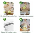 thumbnail image 5 of Rotary Cabbage Chopper, Multifunctional Vegetable Slicer and Grater, Hand Crank Cabbage Shredder for Coleslaw, Chi, and Salad, by IHXORA, 5 of 6