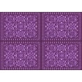 thumbnail image 1 of Ahgly Company Indoor Rectangle Patterned Tyrian Purple Area Rugs, 2' x 3', 1 of 6