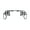 19-2202 Silver With Black Webbing, variant on Tusk 19-2246 Comp Series Nerf Bars Black With Black Webbing