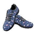 thumbnail image 2 of Psesaysky Butterfly Pattern Blue Running Shoes Cute Sports Shoes for Women and Teens Anti-Slip Comfortable Walking Shoes, 2 of 8