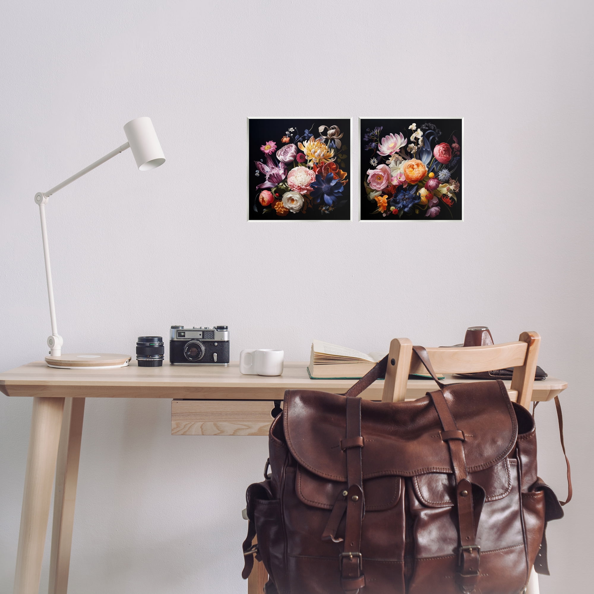 Stupell Industries Exquisite Floral Arrangement Plants & Flowers Painting Unframed Art Print Wall Art, 12 x 12, Set of 2
