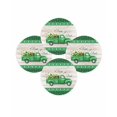 thumbnail image 7 of 13 Inch Round Placemats Set of 4, Saint Patrick's Day Non Slip Heat Insulation PP Table Mats, Luck Leaves Car Grey Wooden Plaid Washable Place Mats for Kitchen Dining Party Table Decor, 7 of 7