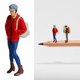 thumbnail image 2 of Figura de acción de miniatura de diorama de resina a escala 1:87 para microescenas DIY Rojo B, 2 of 9