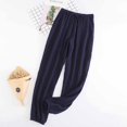 thumbnail image 1 of Pantalones holgados de algodón de verano para hombres y mujeres, pantalones de pijama de crepé de algodón, pantalones holgados antimosquitos para parejas, pantalones con aire acondicionado, 1 of 4
