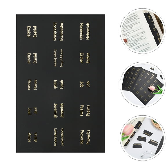 Hemoton 10pcs Laminated Bible Tabs Bible Tabs Bible Index Book Tabs Bible Journaling Tabs For Old And New Testament For Women And Men
