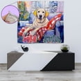 thumbnail image 4 of Watercolor Hello Winter Labrador Retriever Chill Christmas Welcome Tapestry Lab Dog Lover Gifts Wall Hanging Backdrop Home Decor - 00016, 4 of 5