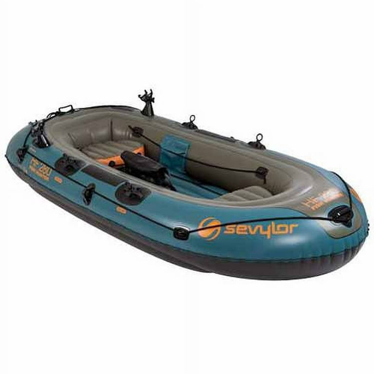 Sevylor Fish Hunter 4-Person Inflatable Boat with Berkley Rod