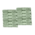 thumbnail image 2 of BNM Turkish Cotton Heavyweight Face Towel Set, Olive Green, 2 of 5