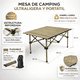 thumbnail image 2 of Mesa Plegable Jardin Camping Picnic Portátil Resistente 95cm caqui, 2 of 9