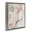 thumbnail image 4 of Stupell Industries Abstract White Blooms Botanical & Floral Painting Gray Floater Framed Canvas Art Print Wall Art, 18 x 18, 4 of 10