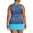 thumbnail image 2 of Lands' End Women's Plus Size Mastectomy High Neck UPF 50 Modest Tankini Swimsuit Top, 2 of 3