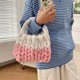 thumbnail image 5 of Bolsos Con Asa Superior Bolsas con asa superior para mujer Bolsa de diseño tejido Bolsa simple de lana islandesa (rosa) Ndcxsfigh Para Estrenar, 5 of 8