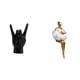 thumbnail image 1 of Estatua del gesto de la roca,Estatuas y figuras de dedos con gestos de música rock,Esculturas de resina con estantes modernos y creativos,Figura de estatua de arte,Estatua de arte Decoración, 1 of 8