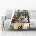 thumbnail image 4 of Custom Blanket with Photos Text Customized Throw for Christmas Birthday Personalized Gift Flannel Blanket for Family Friends lovers Dog Pets Fits Sofa Bedroom (1 Photo, 50"x60" 127cmX152cm), 4 of 6