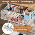 thumbnail image 4 of 5-Tier Craft Organizer Cart with Wheels,Craft Organizers and Storage with Drawers,Lockable Wheels Rolling Utility Cart with DIY Divider,Office Supply Organizer,Ideal for Studio,Office Patent Pending, 4 of 9