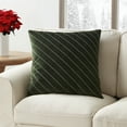 thumbnail image 6 of My Texas House Luna Dutch Velvet Decorative Pillow Cover, 22" x 22", Green/White, 6 of 6